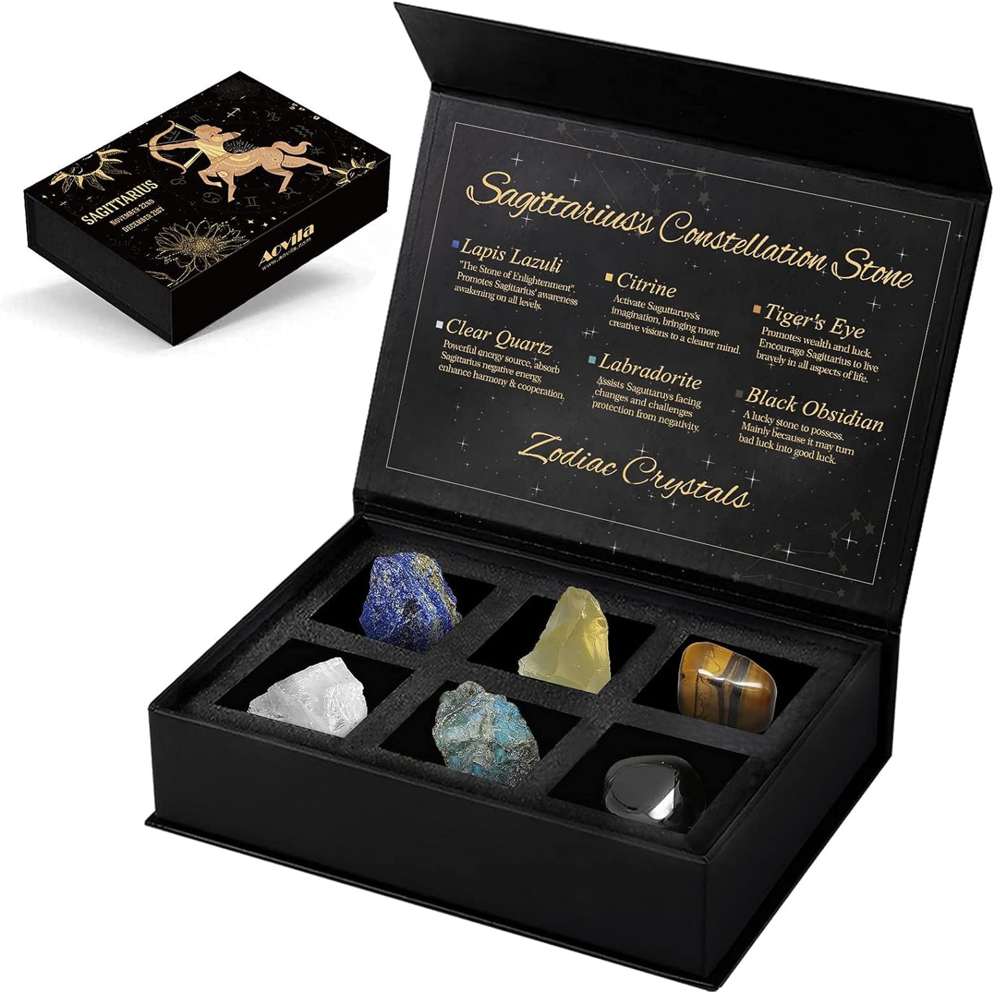 Zodiac Constellation Crystal Box