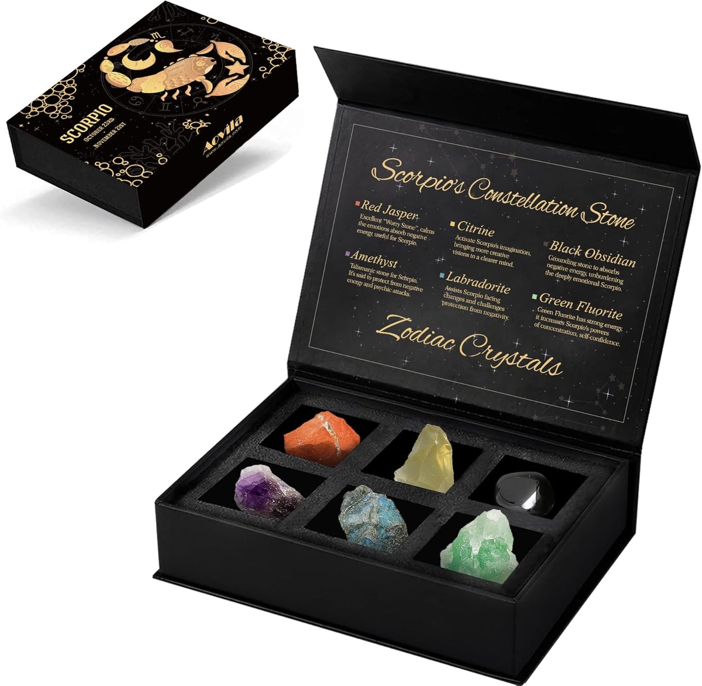Zodiac Constellation Crystal Box